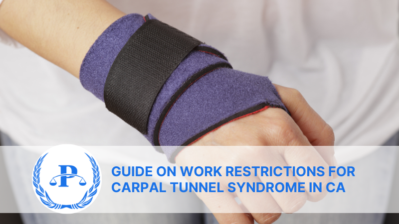 Compensation for work restrictions for carpal tunnel syndrome in CA | Pistiolas